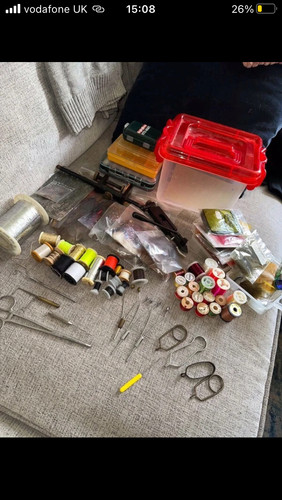 Vintage fly tying equipment - my,